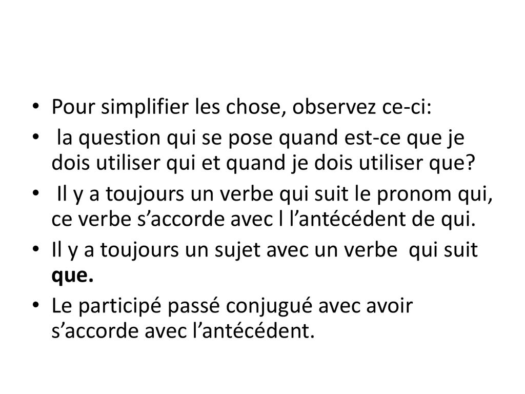 Les pronoms relatifs qui et que ppt télécharger